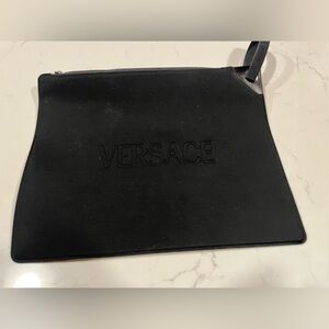 NWOT Versace Neoprene Zip Pouch Wristlet Purse Bag Clutch Travel Waterproof